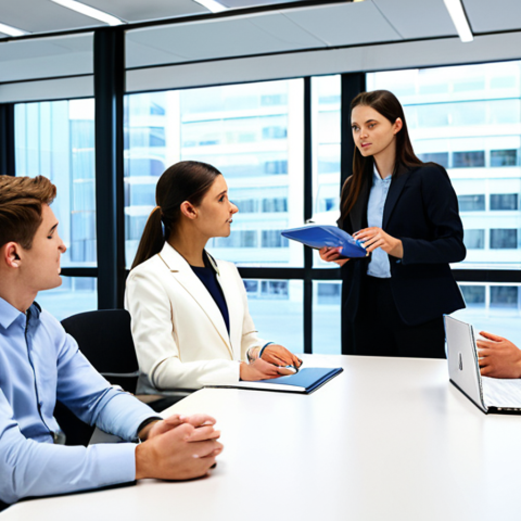 Business Visit**

"A group of smartly dressed students, fully clothed in appropriate attire, attentively listening to a female engineer in a modern technology company, clean and bright office environment, safe for work, correct proportions, well-formed hands, natural pose, professional, high quality."

**