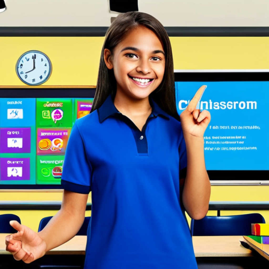 Interactive Classroom Game**

"A vibrant classroom scene featuring teenagers fully clothed and engaged in a Kahoot! game on a large screen, safe for work, appropriate content. The teacher, in professional attire, is smiling and encouraging. Brightly colored classroom decorations, perfect anatomy, natural pose, well-formed hands, proper finger count, family-friendly learning environment."

**