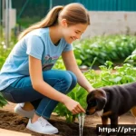 중학교 봉사 활동 - **Prompt 1: "Community Garden and Animal Shelter Volunteering"**
    A vibrant and heartwarming scen...