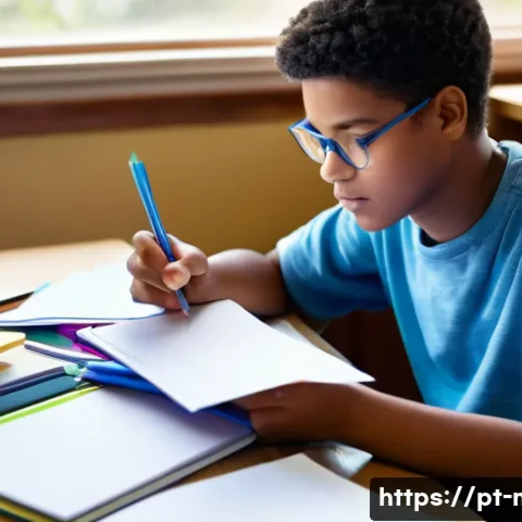 중학교 학습 효과 분석 - **Prompt 1: Active Learning with Flashcards and Mind Maps**
"A diverse teenage student, wearing ...